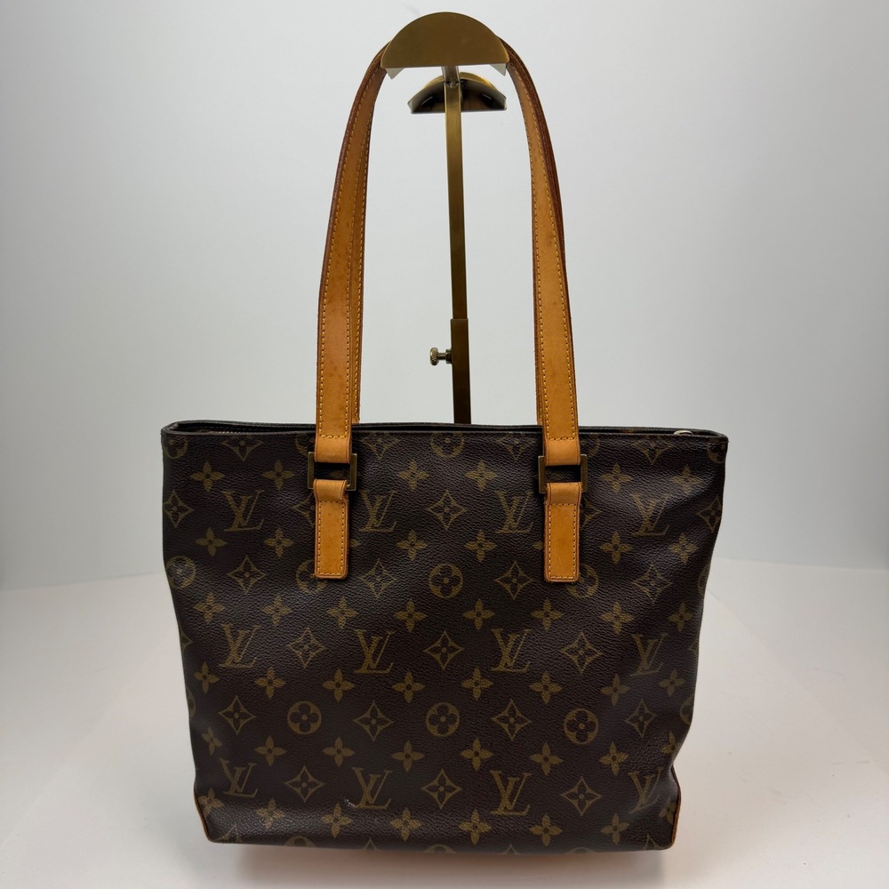 Louis Vuitton Cabas Mezzo Monogram Canvas Tote Bag Brown Shoulder Bag M51151
